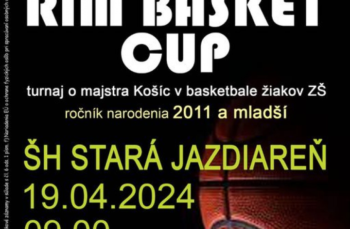 Prvý ročník turnaja RIM Basket CUP o majstra Košíc v basketbale žiakov ZŠ. 