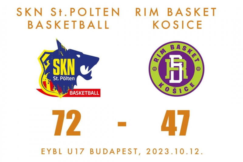 Úvodný zápas European Youth Basketball League proti rakúskemu St.Pôltenu